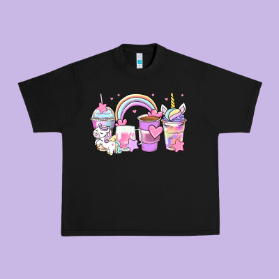 Unicorn Coffee Cups Urban Heavy Tee Designed By Zillion Design Studio