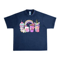 Navy unicorn coffee cups Urban Heavy Tee - Zillion Design Studio
