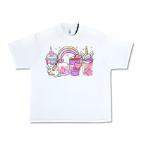 White unicorn coffee cups Urban Heavy Tee - Zillion Design Studio