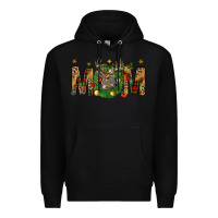 Black Western Mom With Reindeer Premium Hoodie - BundleAndBundleShop