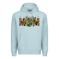 Blue Mist Western Mom With Reindeer Premium Hoodie - BundleAndBundleShop
