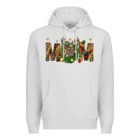 Dove Grey Western Mom With Reindeer Premium Hoodie - BundleAndBundleShop