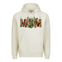 Oatmeal Heather Western Mom With Reindeer Premium Hoodie - BundleAndBundleShop