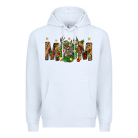 White Western Mom With Reindeer Premium Hoodie - BundleAndBundleShop