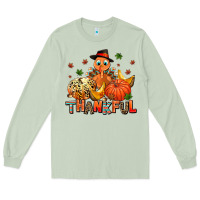 Matcha thankful pumpkins and turkey Long Sleeve Tee - AdoDesignShop