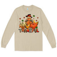 Mushroom thankful pumpkins and turkey Long Sleeve Tee - AdoDesignShop