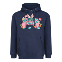 Navy happy easter Heavyweight Hoodie - MaliasSmallBusiness
