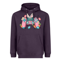 Plum happy easter Heavyweight Hoodie - MaliasSmallBusiness