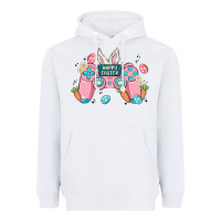 White happy easter Heavyweight Hoodie - MaliasSmallBusiness