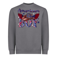 Storm American boy with cowboy Heavyweight Sweatshirt - texasbilliewilder