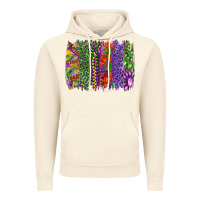 Vintage Artic Mardi gras brush strokes king cake and craw fish Vintage Hoodie - RanaPortraitStore