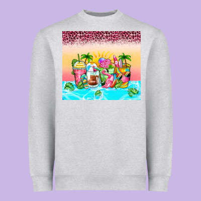 Heavyweight Sweatshirt beach summer coffee cups