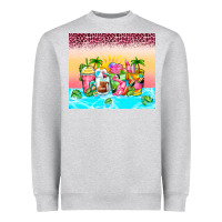 Heather Grey beach summer coffee cups Heavyweight Sweatshirt - Zillion Design Studio