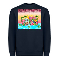 Navy beach summer coffee cups Heavyweight Sweatshirt - Zillion Design Studio