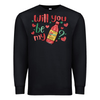 Black will you be my Premium Sweatshirt - MaliasSmallBusiness