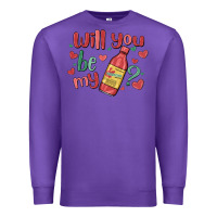 Purple will you be my Premium Sweatshirt - MaliasSmallBusiness