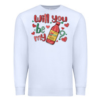 White will you be my Premium Sweatshirt - MaliasSmallBusiness