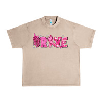 French Oak Breast Cancer Brave Urban Heavy Tee - texasbilliewilder