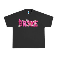 Pigment Black Breast Cancer Brave Urban Heavy Tee - texasbilliewilder
