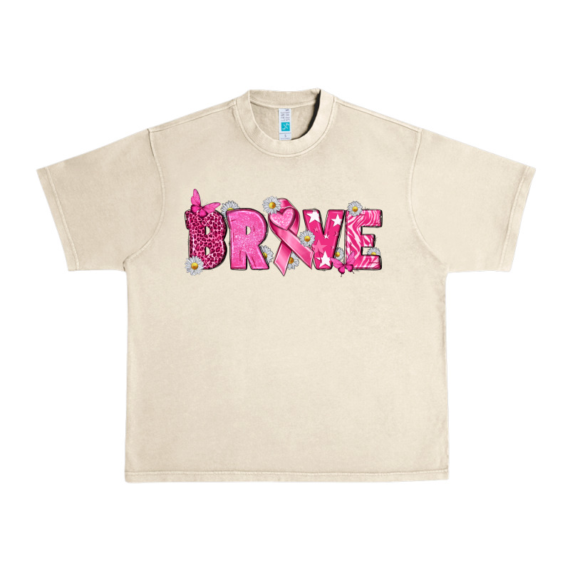 Breast Cancer Brave Urban Heavy Tee by texasbilliewilder | Teevron