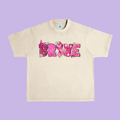 Breast Cancer Brave Urban Heavy Tee Designed By Texasbilliewilder