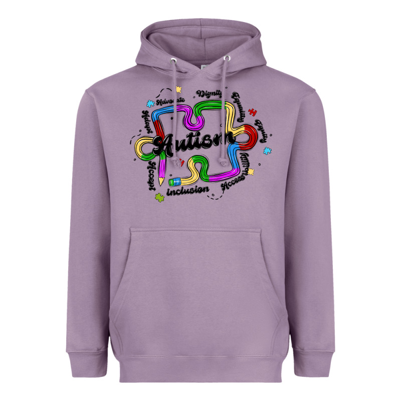 Autism Teacher Pencil Heavyweight Hoodie by MaliasSmallBusiness | Teevron