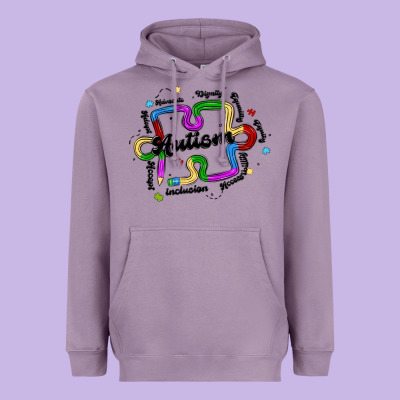 Autism Teacher Pencil Heavyweight Hoodie Designed By Maliassmallbusiness