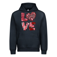 Navy love  with pink gemstone Urban Hoodie - RanaPortraitStore