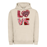 Pigment French Oak love  with pink gemstone Urban Hoodie - RanaPortraitStore