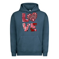 Pigment Midnight Navy love  with pink gemstone Urban Hoodie - RanaPortraitStore