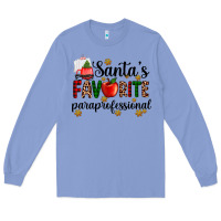 Colony Blue santa's favorite  paraprofesyonal Long Sleeve Tee - AdoDesignShop