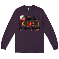 Plum santa's favorite  paraprofesyonal Long Sleeve Tee - AdoDesignShop