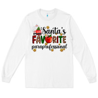 White santa's favorite  paraprofesyonal Long Sleeve Tee - AdoDesignShop