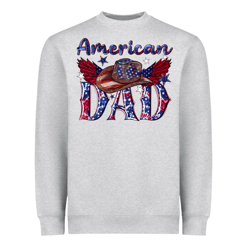 American Dad With Cowboy Heavyweight Sweatshirt by texasbilliewilder | Teevron