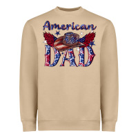 Mushroom American dad with cowboy Heavyweight Sweatshirt - texasbilliewilder