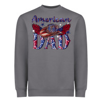 Storm American dad with cowboy Heavyweight Sweatshirt - texasbilliewilder