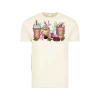 Vintage Arctic flowers coffee cups Vintage Tee - Zillion Design Studio