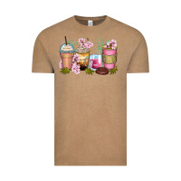 Vintage Coffee flowers coffee cups Vintage Tee - Zillion Design Studio