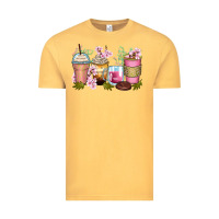 Flowers Coffee Cups Vintage Tee | Teevron