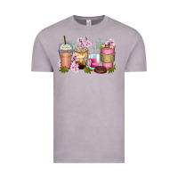 Vintage Zinc flowers coffee cups Vintage Tee - Zillion Design Studio