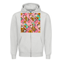 Dove Grey western pencil seamless pattern Zipper Hoodie - BundleAndBundleShop