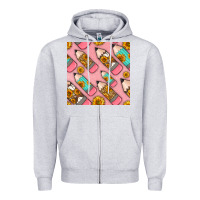Heather Grey western pencil seamless pattern Zipper Hoodie - BundleAndBundleShop