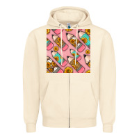 Sandshell western pencil seamless pattern Zipper Hoodie - BundleAndBundleShop