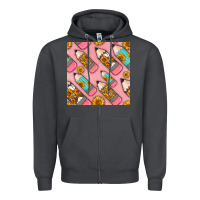 Smoke western pencil seamless pattern Zipper Hoodie - BundleAndBundleShop