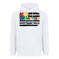 White autism usa flag Heavyweight Hoodie - MaliasSmallBusiness