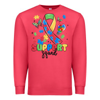 Cardinal support squad autism Premium Sweatshirt - MaliasSmallBusiness