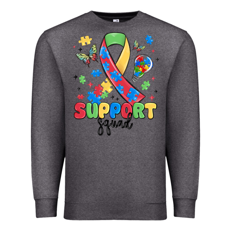 Support Squad Autism Premium Sweatshirt by MaliasSmallBusiness | Teevron