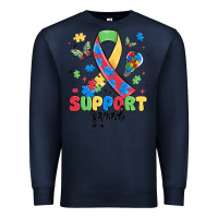 Navy support squad autism Premium Sweatshirt - MaliasSmallBusiness