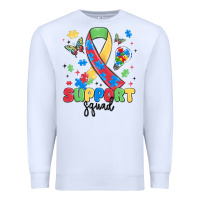 White support squad autism Premium Sweatshirt - MaliasSmallBusiness