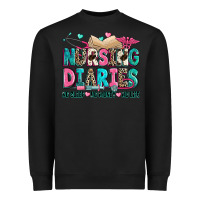 Black nursing diaries no sleep no money no life Heavyweight Sweatshirt - Zillion Design Studio